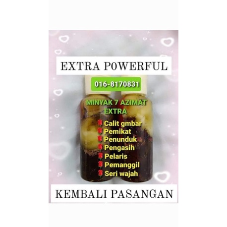 SUP€R P0 ไอดอลR V€RY P0€RFUL OIL SEVEN AZIMAT EXTRA VERY2 B€RK€SAN K€MBALI PAASAAN KMBALI R€ZARI PAY