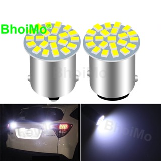 Bhoimo ไฟเลี้ยว ไฟเบรก ไฟตัดหมอก LED DRL1157 BAY15D 1206 P21 5W DC12V 22SMD 1156 BA15S P21W สําหรับรถจักรยานยนต์