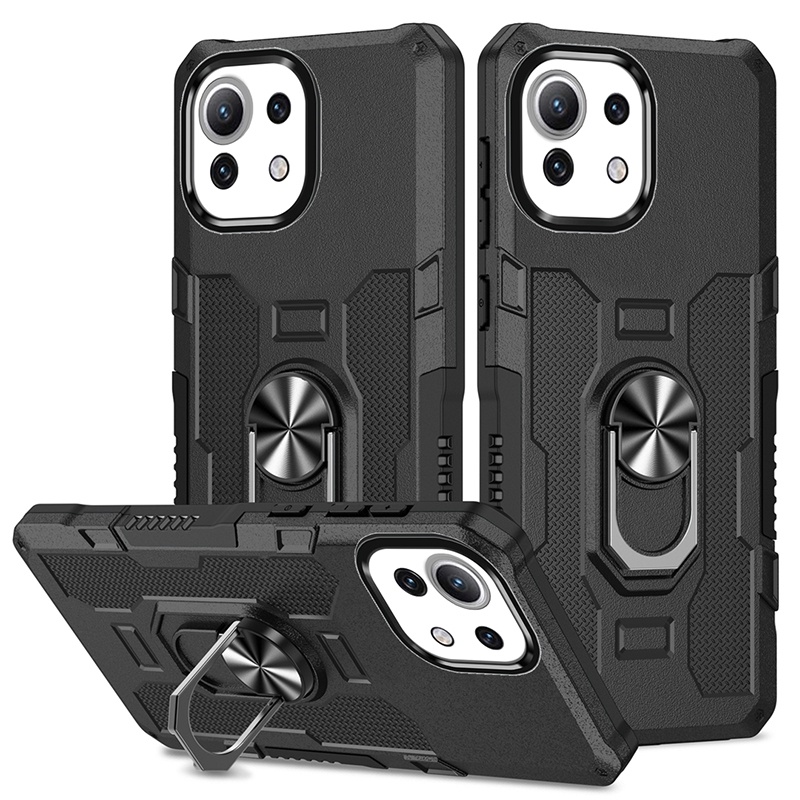 สําหรับ Xiaomi Mi 11 Lite / 11 Lite 5G NE Hybrid กันกระแทก Anti-Drop Case แหวนฝาครอบ