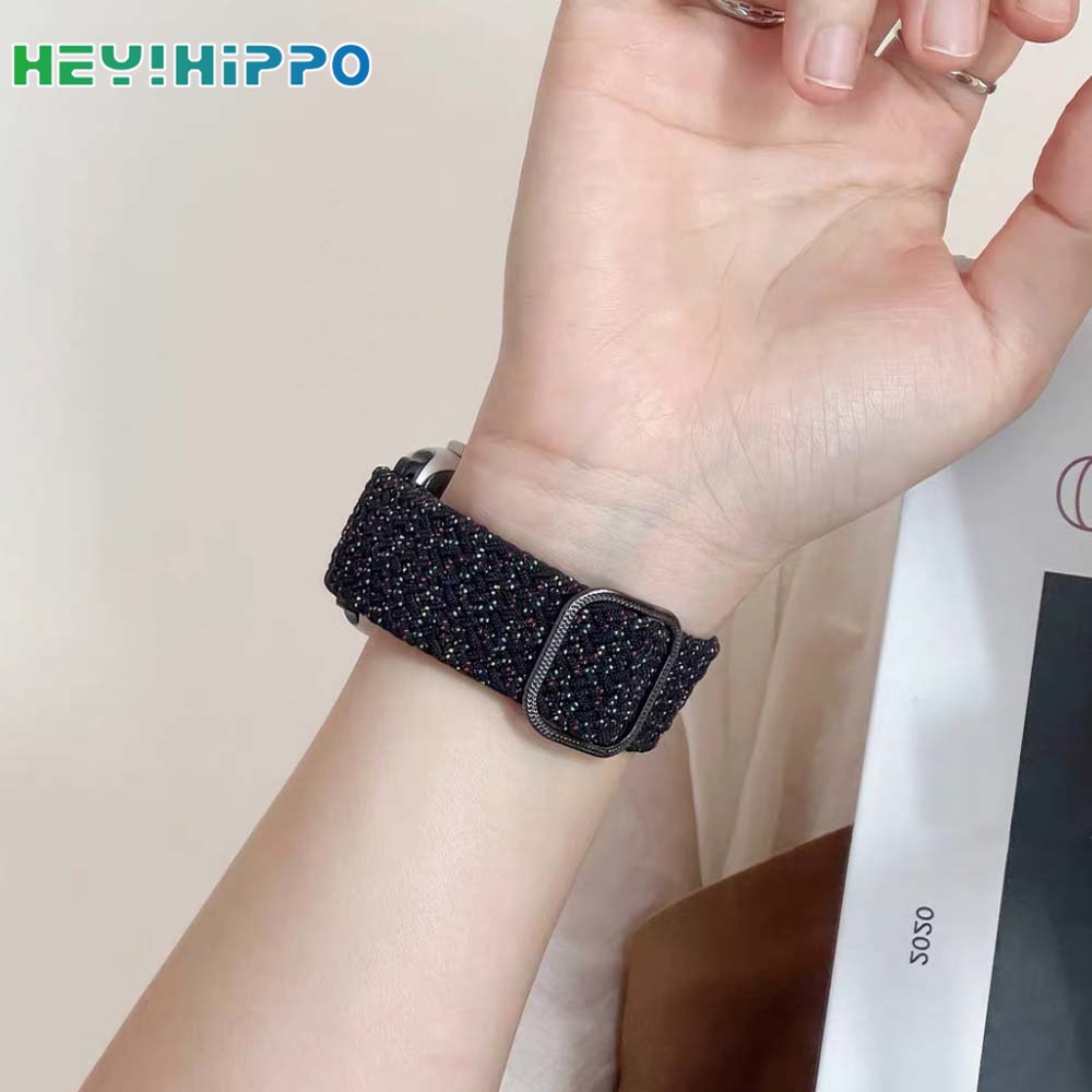 ใหม่ สายนาฬิกาข้อมือไนล่อน ปรับได้ สีรุ้ง สําหรับ Smart Watch Series 8 7 6 SE 5 4 iwatch 45 44 42 41 40 38 มม.