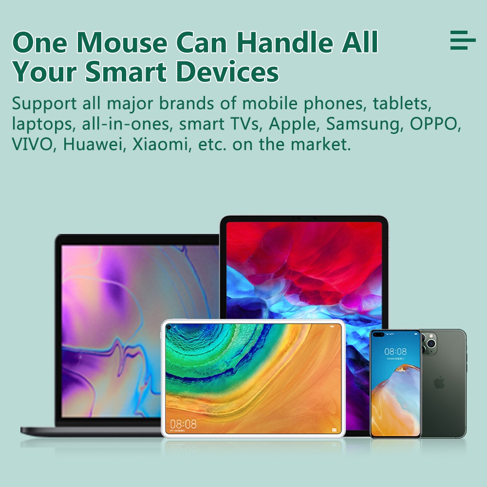 GOOJODOQ 2-in-1 Wireless Mouse Dual Mode 2.4Ghz Wireless Bluetooth 2 In 1 เมาส์ไร้สาย รูปที่ 4