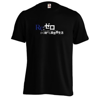 [COD] {พร้อมส่ง เสื้อยืด ผ้าฝ้าย 100% พิมพ์ลายอนิเมะ Rezero Rezero Rem Ram พลัสไซซ์ XS-6XL สําหรับผู้ชาย ของขวัญคริ