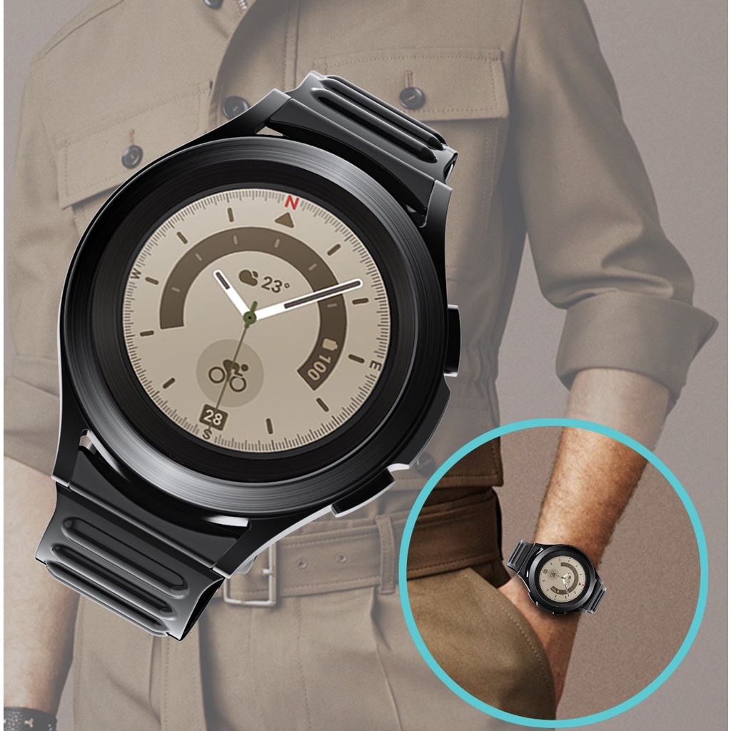 สายนาฬิกา สีใส Galaxy watch 6 5 4 5pro ( 40mm 42mm 44mm 46mm ) ขนาด 20 มม สายเสริม pro Samsung สายเปลี่ยน 20 mm 20mm ใส