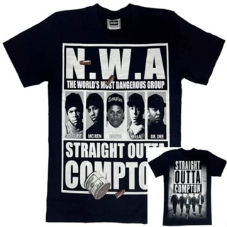 เสื้อวงนำเข้า N.W.A Fuck Tha Police Straight Outta Compton Gangster Rapper Hiphop Style Vintage Gildan T-ShirtTee_31