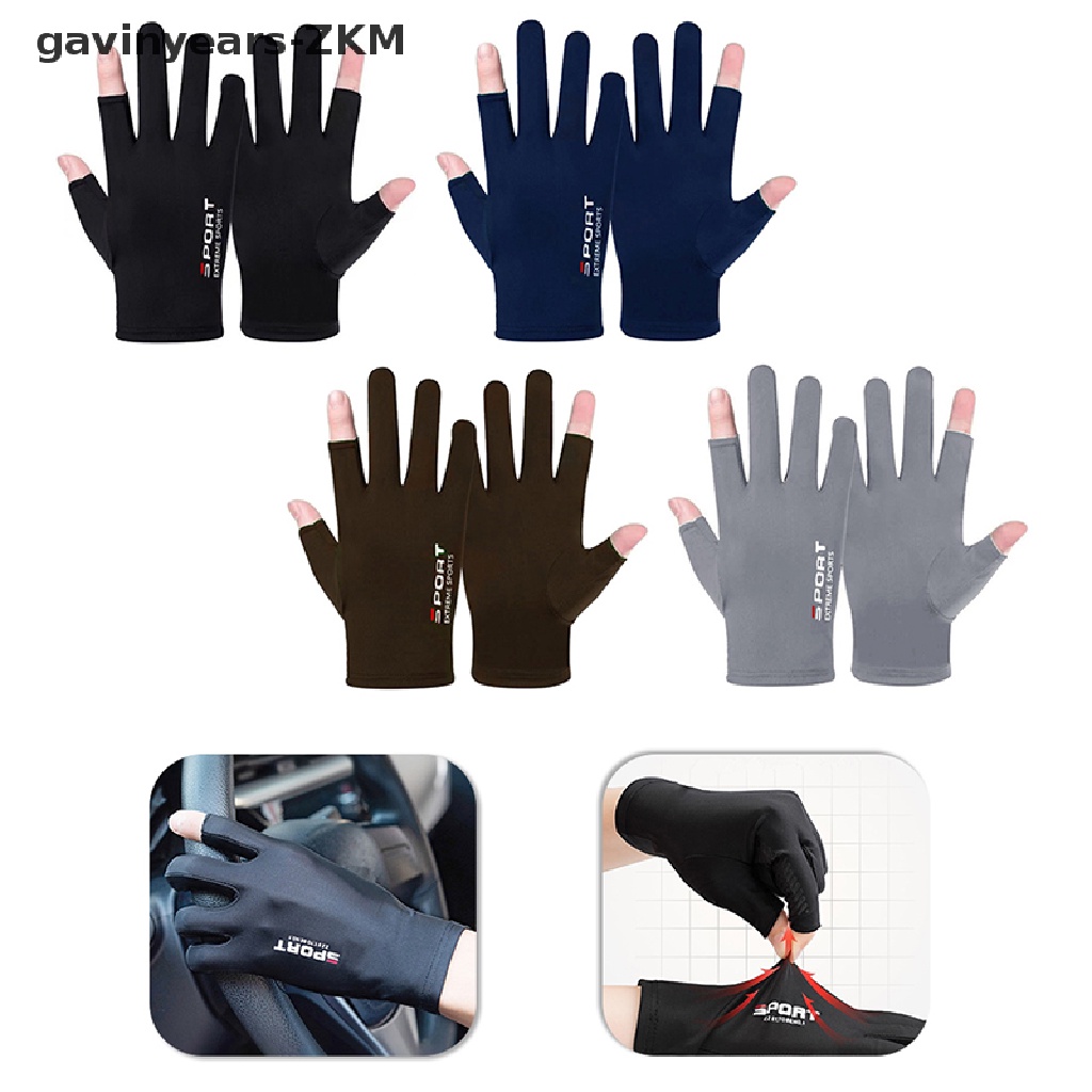 [gavinyearsmx] ถุงมือ ผ้าเรยอน ระบายอากาศ กันแดด เหมาะกับฤดูร้อน สําหรับผู้ชาย [mx]