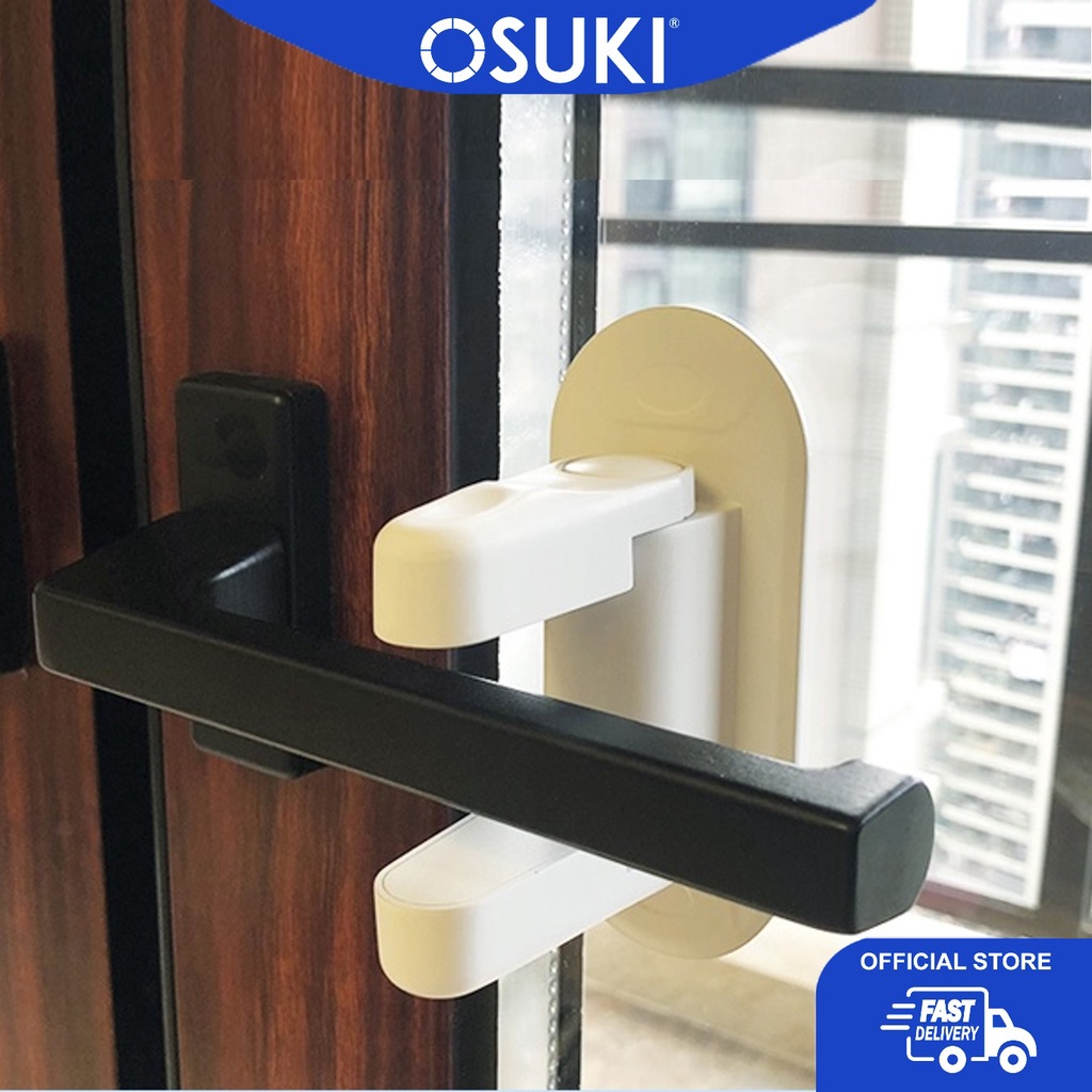 ล็อคความปลอดภัยของเด็กหน้าต่างประตู OSUKI (2 หน่วย) | Child Safety Window Lock