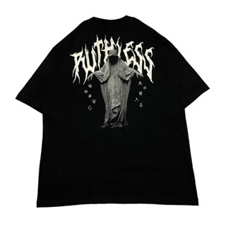 เสื้อยืด พิมพ์ลาย Ruthless SOECITY OVERSIZE "Pluralism" สีดํา