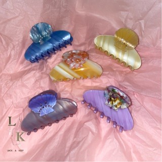 Lock and Keep Jewel กิ๊บหนีบผม Sea Shell Hair Claw