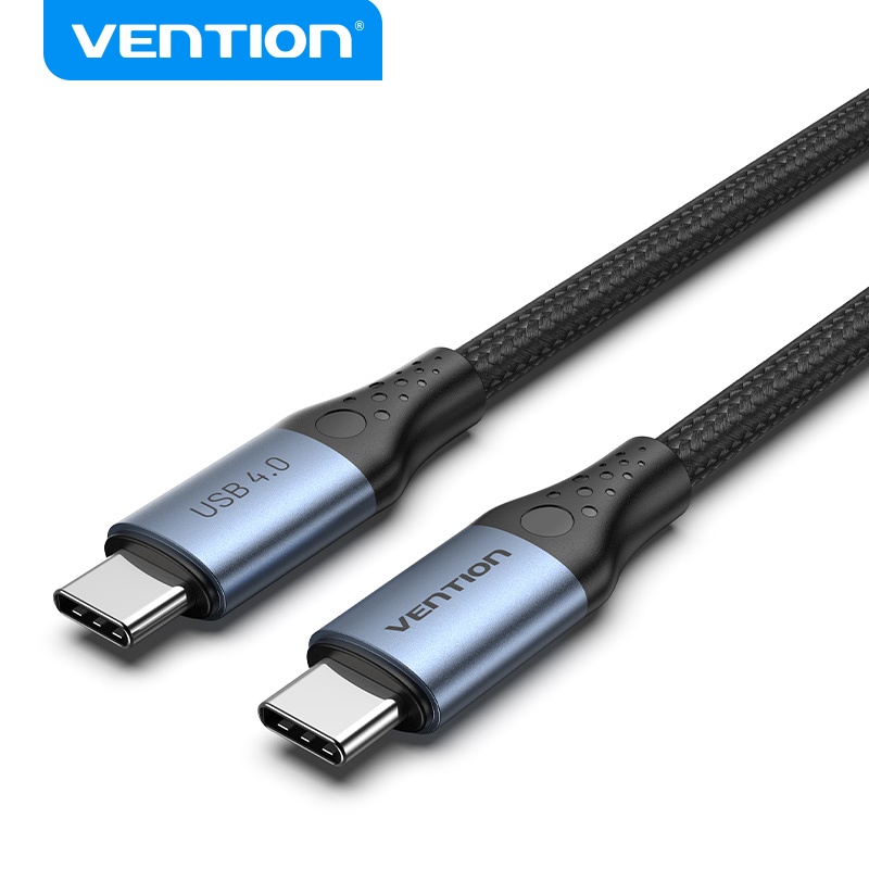 [Shopee Choice] สาย USB 4.0 Type C Vention 40Gbps 5A รองรับการส่งวิดีโอ 8K@60Hz 240w สําหรับ Laptop 