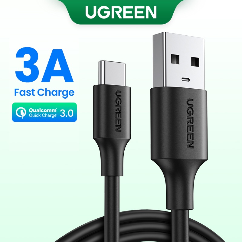 UGREEN สายชาร์จเร็ว USB ประเภท C กำลังไฟ 3A สำหรับ Samsung Galaxy S10 S10e S10 Plus S9 S8 S8+ Note 9