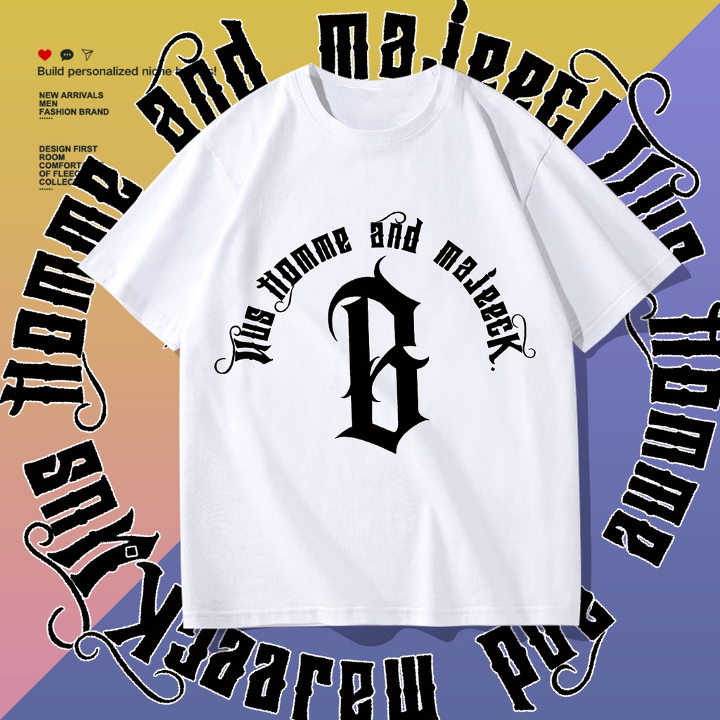 D400(พร้อมส่ง）เสื้อยืดแขนสั้ง สำหรับชายและหญิง.ลายแฟชั่งนานาชาติ ใส่เทียวออกกำลังกายได้