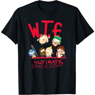 เสื้อยืดผ้าฝ้ายพรีเมี่ยม เสื้อยืด พิมพ์ลาย South Park WTF Ultimate Smackdown สําหรับผู้ใหญ่