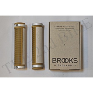 ปลอกแฮนด์ BROOKS CAMBIUM RUBBER GRIPS 130/130 สี NATURAL/SILVER