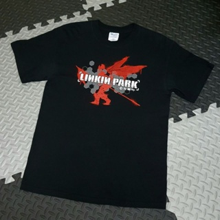 [ปรับแต่งได้]ผ้าฝ้าย 100%ROUNDเสื้อวง Linkin park - Hybrid Theory Tour size S-5XL_19