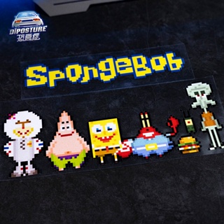 ✨สติกเกอร์ กันน้ํา ลาย SpongeBob SquarePants Pie Daxing Crab Boss Octopus สําหรับติดตกแต่งฝาถังน้ํามันรถยนต์