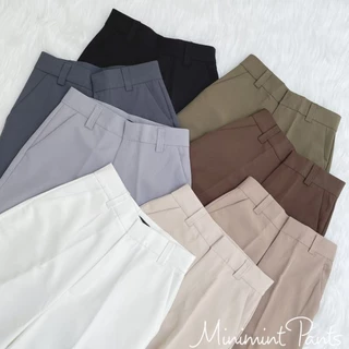 (K2.) Classy Pants กางเกงตะขอหน้ากระบอกกลางแต่งหูเข็มขัด