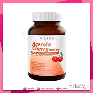 Vistra Acerola Cherry 1000mg 150 เม็ด วิสตร้า วิตามินซี exp 10/24