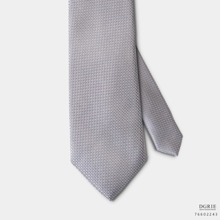 Mini Black Square on Dark gray 3 Inch Necktie-เนคไทสีเทาลายตารางสีดำเล็ก