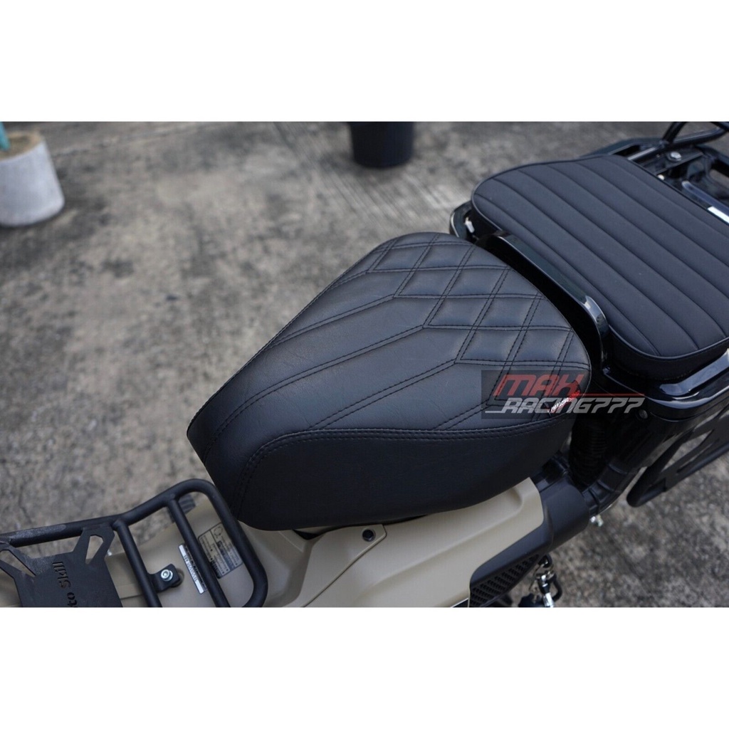 เบาะแต่ง ลายทางตรง+ปลายข้าวหลามตัด PM RACING For Honda CT125 ปี2020 (สินค้าแท้จากร้าน PM RACING)