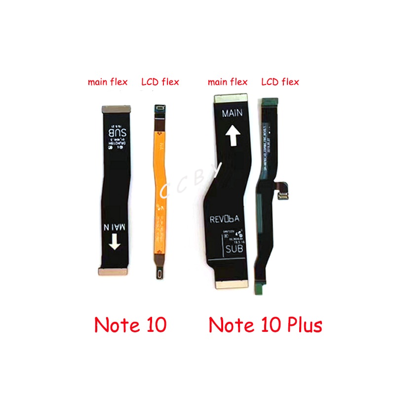 สําหรับ Samsung Galaxy Note 10 / Note 10 Plus Lite / Note 20 เมนบอร์ดเมนบอร์ด จอแสดงผล LCD ที่ชาร์จ USB สายเคเบิลอ่อน