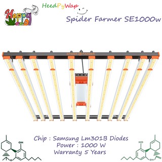 [ส่งฟรี💥] ไฟปลูกต้นไม้ Spider Farmer®  ไฟ LED ปลูกต้นไม้ SE1000W Dimmable Full Spectrum CO2 LED Grow Light ไฟปลูกต้นไม้