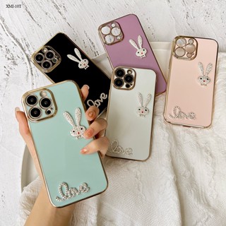 Xiaomi Mi 10T 12T 12 11 11T 8 9 10 Lite Pro NE 5G สำหรับ Case Lovely Rabbit เคส เคสโทรศัพท์ เคสมือถือ Protective Soft Casing Full Cover Phone Cases