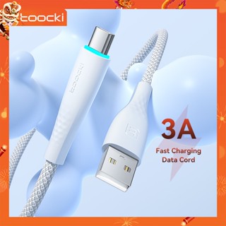 ราคาถูก / ของแท้ Toocki 3A Type C สายชาร์จ สายข้อมูล สายชาร์จ USB Type C สําหรับโทรศัพท์มือถือ ใช้ Type C 20W ชาร์จเร็ว QC3.0