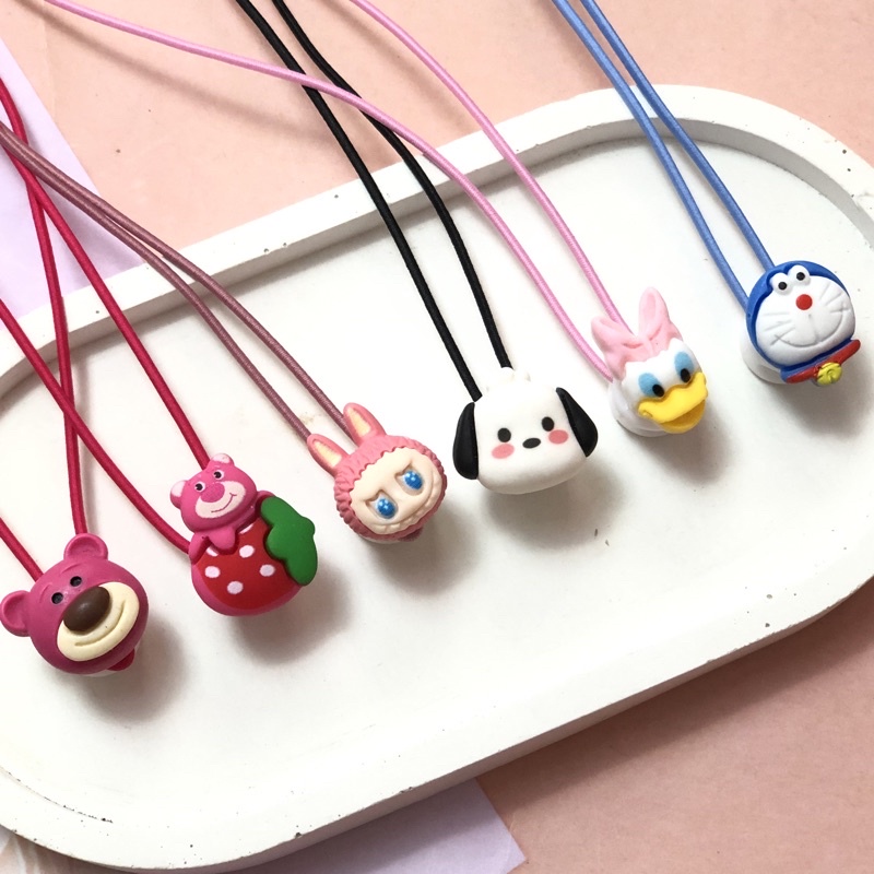 SANRIO สายรัดหน้ากาก/2in1 สายรัดหน้ากาก/SanrioLotso Doraemon การ์ตูน Clay Mask Strap