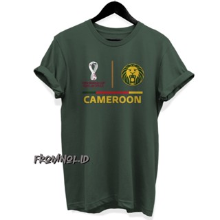 เสื้อยืด พิมพ์ลาย Fifa Ball WORD CUP QATAR 2022 CAMEROON 2022