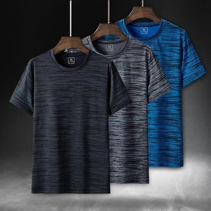 ใหม่ พร้อมส่งเสื้อยืดแขนสั้นคอกลมผู้ชายผ้าดีใส่สบายไม่ร้อน