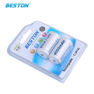 ถ่านชาร์จ Beston รุ่น CR14 ถ่าน ความจุ 4000mAh แรงดันไฟฟ้า 1.2V ถ่านชาร์จไฟได้ ประหยัดพลังงาน Rechargeable