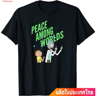 เสื้อยืด ริกกับมอร์ตี้ แขนสั้นลายการ์ตูน  Rick And Morty Peace Among Worlds - Portal T-Shirtคอกลม แฟชั่น cartoon_59