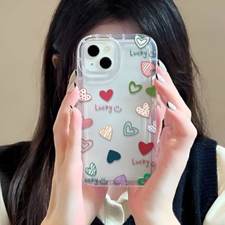 เคสโทรศัพท์มือถือ ลายหัวใจน่ารัก สําหรับ iphone 14promax 11 13 12 7Plus 6 6s XR X XS Max