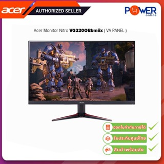 Acer MONITOR Gaming Nitro VG220QBbmiix (UMWV0STB01) 21.5"/VA/1920x1080/75Hz/1ms/21.5" VGA,HDMI,Audio Out/รับประกันศูนย์3ปี