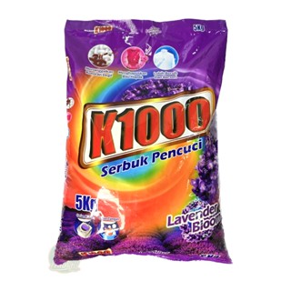 ผงซักฟอก​มาเลย์​ กลิ่น ลาเวนเดอร์ K1000  ขนาด​ 5​ กิโลกรัม​