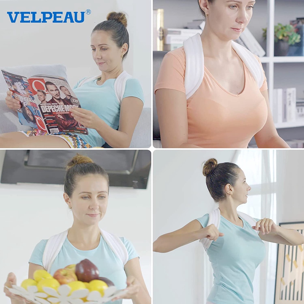 VELPEAU รูปที่ 8 กระดูกไหปลาร้ารั้ง – กระดูกคอหักสนับสนุนท่า แก้ไข สําหรับการบาดเจ็บและแตกหัก, หลังบนและบรรเทาอาการปวดไหล่, สบายสําหรับผู้ชายและผ ราคา ถูกที่สุด ดีลบีเคเค แกลเลอรีภาพที่ 5