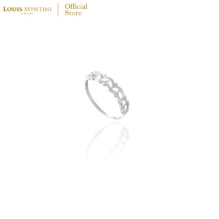 Louis Montini (Jewelry) Sterling Silver 925 Ring แหวนเงินแท้ 92.5% แหวนผู้หญิง รูปมงกุฎดอกไม้ LJRG14