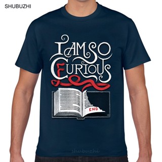 เสื้อยืด ผ้าฝ้าย พิมพ์ลาย I Am So Curious Furious V2 Kawaii Inscriptions แฟชั่นสําหรับผู้ชาย