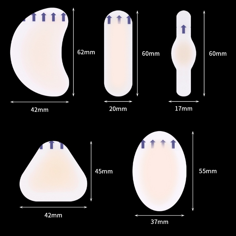 สติกเกอร์เจล 5 แบบ / แผ่นแปะไฮโดรคอลลอยด์ บรรเทาอาการปวดตาปลา / แผ่นแปะตาปลา แก้ไขตาปลา ดูแลเท้า - รูปที่ 7