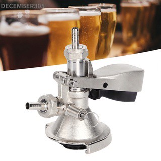 December305 A Type Keg Coupler Stainless Steel Beer Dispenser Connector Dispensing Equipment Accessory