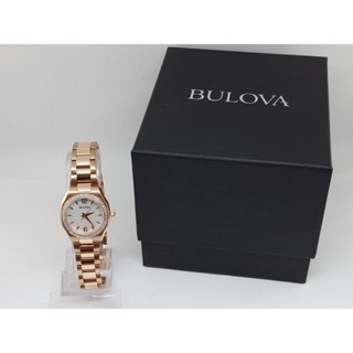 นาฬิกา BULOVA WOMENS 98R205 QUARTZ พร้อมกล่อง (สภาพดี)