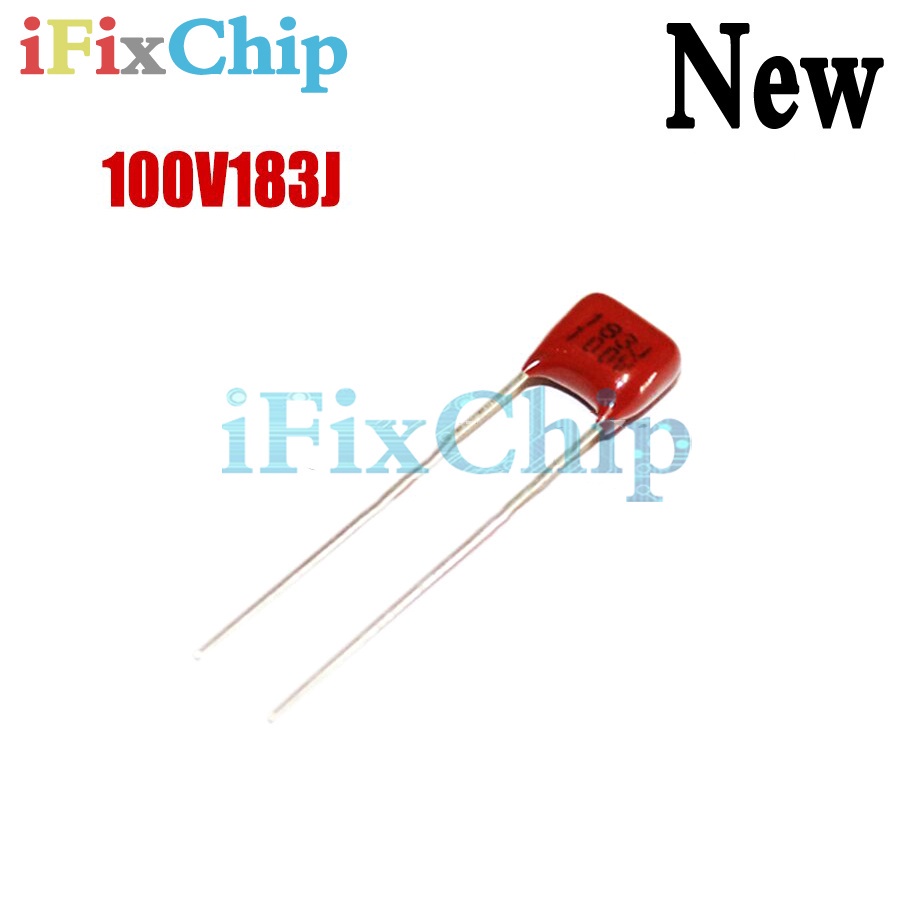 10 ชิ้น/ล็อต 100V183J 100V18NF 100V0.018UF Pitch 5 มม.183J 100V CBB ตัวเก็บประจุฟิล์มโพรพิลีน