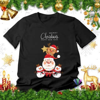 เสื้อยืด พิมพ์ลายคริสต์มาส Merry Christmas | ตุ๊กตาหิมะ ซานต้า เอลก์ สตาร์ A2936 | เสื้อยืด สําหรับผู้ใหญ่ และผู้ชาย และ