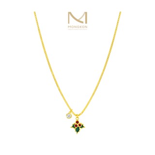 Mongkon Gold ทองคำแท้บริสุทธิ์สูง 96.5% สร้อยคอ 2 สลึง Mistletoe