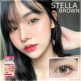คอนแทคเลนส์ เจ้าสาว รุ่น Stella สีเทา/ตาล Gray/Brown มีค่าสายตา (0.00)-(-10.00)