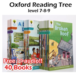 (ใช้โค้ดรับcoinคืน10%ได้) พร้อมส่ง หนังสือฝึกอ่านภาษาอังกฤษ 40 เล่ม Oxford Reading Tree Biff Chip Kipper Level 7-9 + ฟรี mp3 +Worksheet