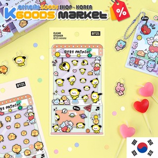 BT21 Minini สติ๊กเกอร์ใสผูกขาดสินค้าอย่างเป็นทางการ