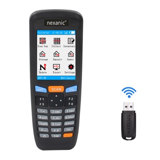 Nexanic 6606T Wireless 2D QR 1D Barcode Collector Warehouse Inventory Counter ตัวนับบาร์โค้ดไร้สาย 2D QR Barcode Scanner 6606T