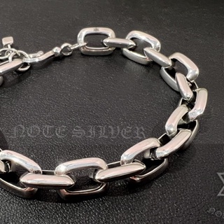 ข้อมือเงินแท้ลายโซ่รมดำ Sterling silver 925 NSSV2963