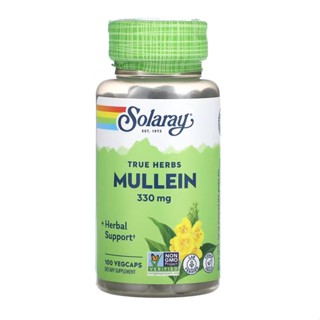 คลายเครียด Solaray, Mulleein 330 mg 100 VegCaps